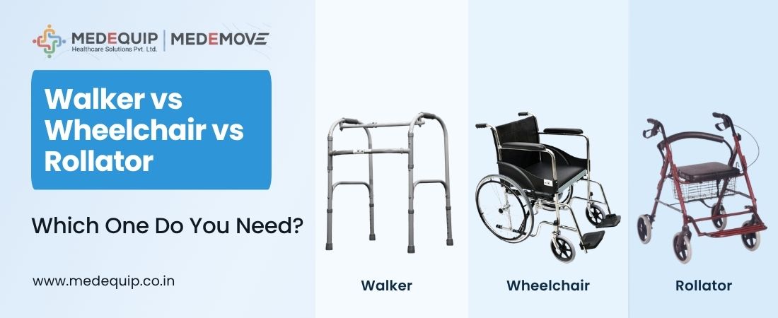 Walker vs Wheelchair vs Rollator: Which One Do You Need? 