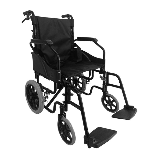Transit Wheelchair with Detachable Footrest & Armrest