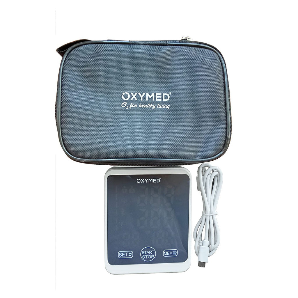 Oxymed Fully Automatic Digital Blood Pressure Monitor for Home Use – Upper Arm BP Machine with Large LED, Memory Storage & Hypertension Indicator